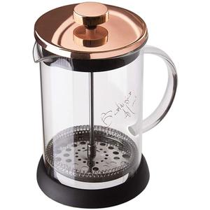 Metallic Coffee and Tea Plunger 800ml Large Rosegold