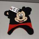 Disney Boys Mickey Mouse Winter Hat and 2 Pair Mitten or Gloves Set (Age 2-7) (Mickey Ears Mitten Red/Black)