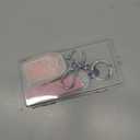 for Chevy 5 Button key fob cover, Soft TPU Keys Protector Bling Key Fob Keychain for 2023 2022 2021 2020 2019 GMC Sierra and Chevy Silverado 1500 2500HD 3500HD, Gold Pink