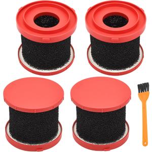 4 Pack 49-90-2015 Foam Wet Filter & 49-90-1900 Hepa Vacuum Filters Replacement Part Compatible with Milwaukee 0880-20 0960-21 0970-20 0960-20 Wet/Dry Vacuums - Can Be Reused After Cleaning