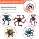 18 Pack Funny Sensory Fidget Toys,Deformable Chain DIY Robot Spinners Fingertip Stress Relief Gyro Toy Birthday Gifts Goodie Bag Easter Basket Stuffers Classroom Prizes Party Favors for Kids Adults