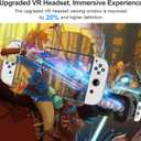 DEVASO Upgraded VR Headset for Nintendo Switch, Switch OLED Model, Virtual Reality Glasses with Adjustable HD Lenses and Comfortable Head Strap, Labo VR Kit 3D Goggles Accessory