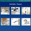 LongLasting Bathroom Sink Faucet Water Filter .Removes 99% Chlorine Heavy Metals. Hard Water Softener. Kitchen Purifier. Relieve Dry, Rough&Itchy Skin, Suitable for Sensitive Skin.TWF Series