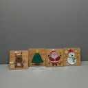 4 Pack Christmas Wooden Puzzles for Kids Toddlers Jigsaw Puzzles Christmas Stocking Stuffers Toys Xmas Party Favors