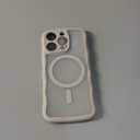 TAURI Magnetic for iPhone 16 Pro Case, Cute Wavy Design [Full Camera Protection] [Compatible with Magsafe] Anti-Slip Translucent Matte Case for iPhone 16 Pro for Women Girls, Gray