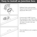 Ralbay 15.7 inch Modern LED Black Vanity Light 12W Frosted Aluminum for Bathroom Vanity Lighting Fixtures Natural White 4500K