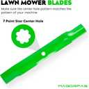 Lawn Mower Blades High Lift Blade 42 inch Deck Fits for AM141034 AM137327 AM141032 M154061 for John Deere D130 D110 D105 D120 D125 X300 Z225 LA135 Z235 SST15 X310 Select Series, 2 PCS
