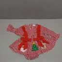 Baby Girl Christmas Outfit Newborn Girl Xmas Santa Romper Dress Bowknot Onesie Cute Fall Winter Baby Clothes (0-3 Months, Red Plaid)