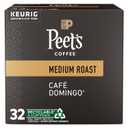 Peet's Coffee, Medium Roast Single Serve Coffee Pods, 100% Arabica Coffee - Caf Domingo 32 Count (1 Box of 32 Pods)