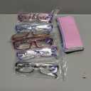 Gaoye 1.5 Reading Glasses for Women, 6 pack Fashion Readers for Women Spring Hinge Eye Glasses, Blue Light Reading Glasses (*C1 Mix Color)