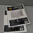 4 Pack 100% Brushed Microfiber Pillow Protector Shams (White, Standard)