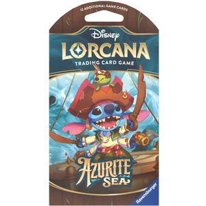 Disney Lorcana Trading Card game 12 Random Game Cards Azurite Sea 3 Pack