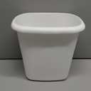 Rubbermaid Vanity Wastebasket, 6 Quart, White FG295300WHTP