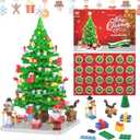 Advent Calendar 2025, 24 Days Christmas Countdown Calendar Christmas Tree Building Blocks Set, Christmas Gifts for Adults, Teens, Kids