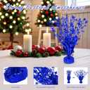 8 Pack Metallic Star Spray Centerpieces for Tables - Bulk 12.4" Foil Fountain Table Decorations for Large Events, Graduation 2026, Wedding Reception (Blue)