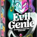 Evil Genie, Party Game Where Players Combine Good Cards with Evil Cards to Grant One Messed Up Wish, Then Guess If The Wish Will Be Taken to Score Points & Win The Game, for 2 – 8 Players​, Ages 8+
