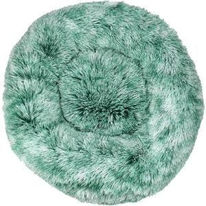 Cat Beds for Indoor Cats - Cat Bed, Dog Beds for Small Medium Dogs, Anti Anxiety Round Fluffy Plush Faux Fur Pet Bed, Thick Bottom (Blue, Large)