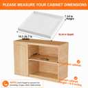 2 Pack Expandable Pull Out Cabinet Organizer,16.54" Deep,White
