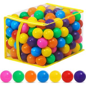 Suncuber Ball Pit Balls for Toddlers: 200 Colorful Non-Toxic Balls – BPA-Free, Phthalate-Free, Crush-Resistant Plastic, 2.2 Inches, Perfect Toy for Boys and Girls, Ideal for Ball Pit Play