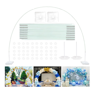 TEKXYZ Balloon Arch Stand Kit, 10FT Wide & 7.5FT High Adjustable Balloon Arch Frame, Ideal For Party Decorations, Not Include Balloons