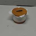 Small Ceramic Jar with Lid, Coffee Container Kitchen Food Storage Jars for Spice Sugar Candy Matcha, Mini Kitchen Spice Jars for Counter, Home, Pantry - White & 5 fl.oz