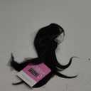 Ms Taj Hair Topper 18 Inch for Women with Thinning Hair - Long Layered 6.5"X6.5" Synthetic Hair Pieces - Fiber Wiglets for Ladies (Brown Black)
