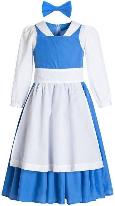 Belle Provincial Village Costume - Blue Princess Dress for Beauty and the Beast (12 Years)