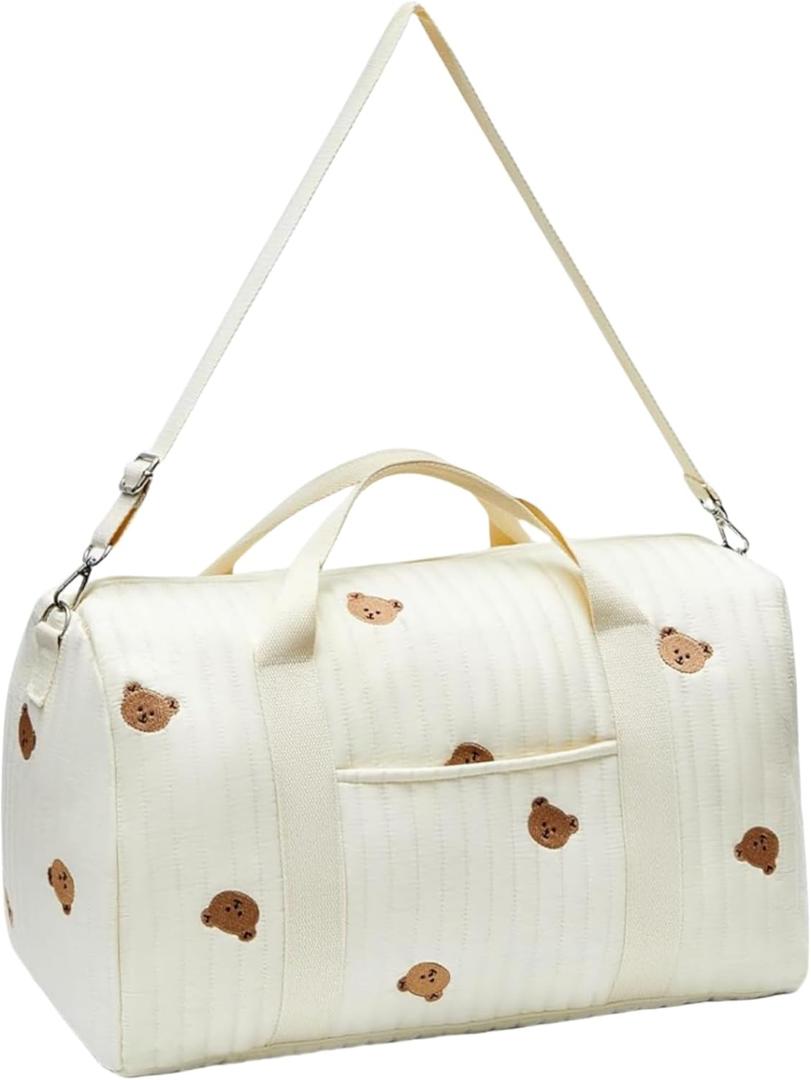 Diaper Bag Tote,Large Hospital Bag for Mommy,Bear Baby Stroller Storage Bag