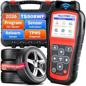 Autel MaxiTPMS TS508WF TPMS Programming Tool, 2026 WiFi Ver. of TS508 TS501 Pro TS601 TS408S TPMS Relearn Tool, Activate/Relearn All Sensors, Program MX-Sensors (315/433MHz), TPMS Reset/Diagnoses