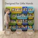 Humble Crew Kids Toy Organizer with 16 Bins, 4 Tier Storage for Playroom