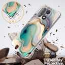 for oneplus 15 case Marble Slim Anti-Drop Shockproof Protective Soft Shockproof Clear Phone Protective Covers 6.87 Inch (Alpine Lake with Holder)