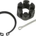 Mevotech Ball Joint parts: Grease Zerk, Snap Ring/Circlip, Cotter Pin, and Castellated Nut, GK3161T