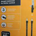 Fiskars XtendControl 16' Tree Pruner with 15" X3 Double-Hooked Saw, Two 4-8 Ft Extension Pole, Lightweight Aluminum Pole Saw for Fast Cutting with Sawdust Reliefs, Secure Locking System, Orange