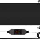 Walensee Snow Melting Mats for Stairs, 10" x 30" Graphene Heated Outdoor Mats with Plug, NoSlip Rubber Snow Heating Mats, 3 in/h Speed, Ice Melts Pads for Winter Sidewalks, Steps, Decks Snow Removal