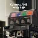 Bambu Lab AMS - Automatic Material System, Support Up to 16 Colors/Multi Materials, Filament Auto-loading, Worry-free Printing & Intelligent Filament Detection Compatible with Bambu Lab P1P 3D Printer