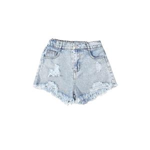 Girl's Jean Shorts Cute Summer Trendy Fashion Ripped Denim Shorts High Waist Straight Leg Clothes Jorts, 10Y