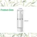 Sabary 60 Pcs Clear Airless Pump Bottles Refillable Cosmetic Travel Size Dispenser Vacuum Plastic Travel Bottles Empty Lotion Pump Dispenser Liquid Toiletry Container(1 oz)