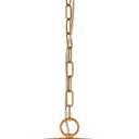 Flower Pendant Lighting, Modern Chandelier with Cream White Fabric Drum and Antique Brass Brush Paint Finish Shade for Nursery Kids Room Bedroom Kitchen Hallway Entryway 3-Light