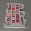Please Deliver All Packages Inside Porch Delivery Sign for Outdoor Use 12" * 8" (151)
