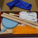 Wooden Kids Cleaning Set for Toddlers,8 Pieces Montessori Cleaning Toys with Kids Broom and Mop Set, Housework Pretend Play Toy Gift for Boys Girls Ages 3+