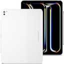 MAGEASY CoverBuddy iPad Case that Fits Magic Keyboard for iPad Pro 13" (M5 2025 / M4 2024, 8th/7th Gen) Magic Keyboard Compatible iPad Case with Heat Dissipation & Pencil Holder (Leather White 5.05)