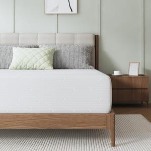 Novilla 8 Inch Twin Size Mattress, Twin Memory Foam Mattress for Kids with Comfortable & High-Density Support Foam for Cool Touch & Pressure Relief Mattresses in a Box Medium Firm Feel (White)