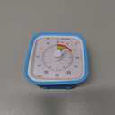Yunbaoit Visual Timer with Protective Case, Rainbow Disk 60 Minute Countdown Timer for Kids and Adults, Silent Time Management Tool(Blue Rainbow)