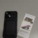 SSLOTSCASE for iPhone 16 Pro Max Case with Card Holder & Kickstand & Slide Camera Lens Cover, Silicone Edge Protection Rugged Heavy Duty Phone Case Cover for iPhone 16 Pro Max 6.9'', Black