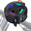 Upgraded, Pro Bike Speaker, with Pro Handlebar Mount, Bluetooth V5.4, IPX7 Waterproof, Silicone Case, Broadcast Navigation,10W Bassup, 15-24H Playtime, Hook, Bicycle, Motorcycle, Bike Accessories (Black)