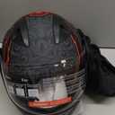 DOT Approved Full Face Modular Flip-Up Dual Visor Motorcycle Helmet for Adult Men Women, Lightweight ABS Shell & Ventilated, Street Bike ATV (X-Large, Lucifer)