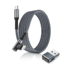 Basesailor 90 Degree USB C to Lightning Cord with USB A Adapter 10FT with 4 in 1 USB C Coil 60W Multi Type C Fast Charging Cable