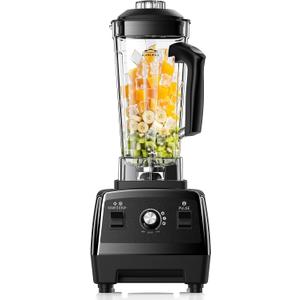 Blender for Smoothies, Ice Crushing, Frozen Fruits, Countertop Blenders for Kitchen, Smoothie Blender with 68Oz Pitcher, Black