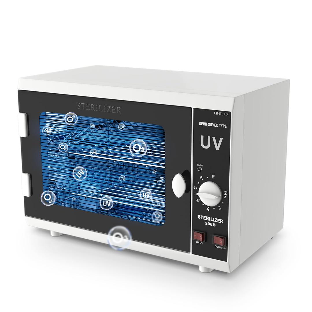 UV Sanitizer Cabinet Dual Lamp UV Light Sanitizer Box with Timer Setting, Suitable for Cleaning of Various Items