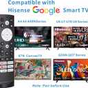 Universal Smart Remote Compatible with Hisense TV Remote Control Replacement 2025-2015, Voice, Bluetooth, Hisense Google, Android, Laser, Canvas TVs, 4K UHD, HD, Mini-LED, ULED